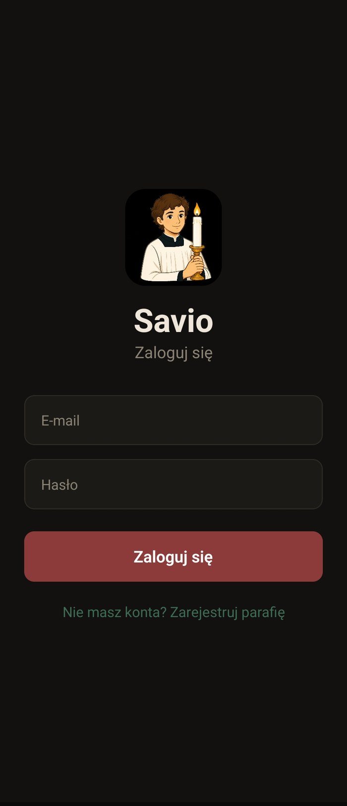 Ekran logowania Savio LSO