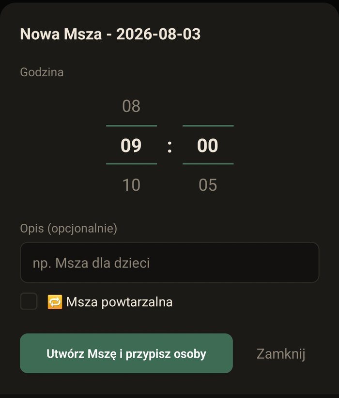 Tworzenie nowej Mszy